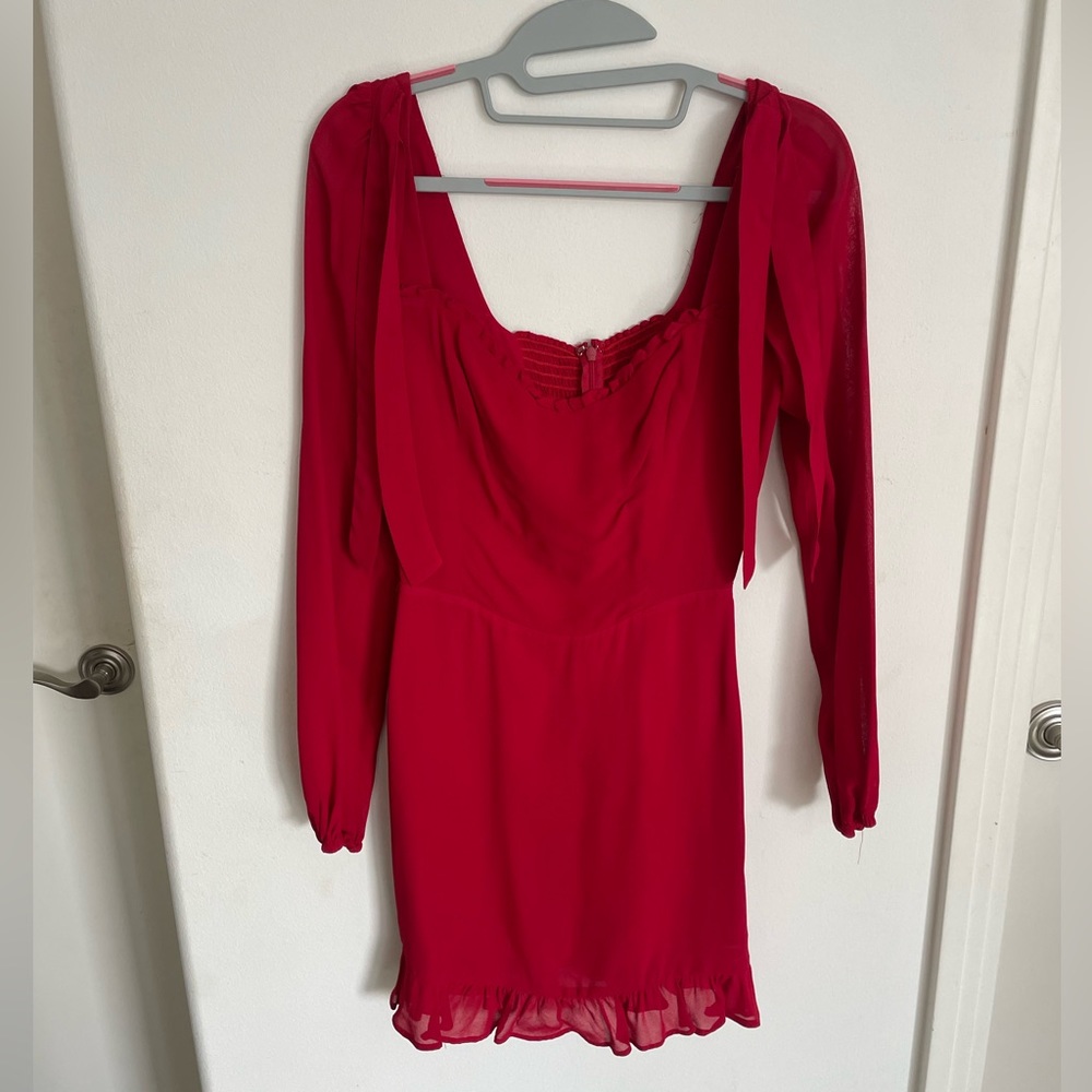Reformation Elin Red Dress